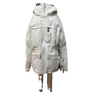 Roxy Premiere Heated Ski Jacket Womens XL White Bluetooth Insulated